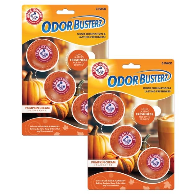A&H Odor BusterZ Pumpkin Cream 6pk Blister (6 Count)