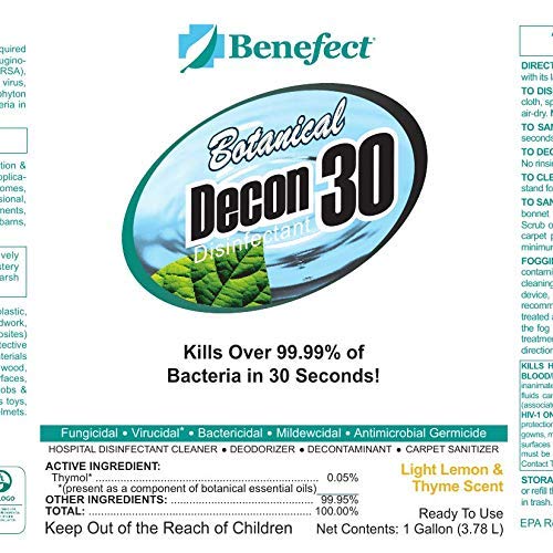Botanical Decon 30 Disinfectant Cleaner (512 Fl Oz)