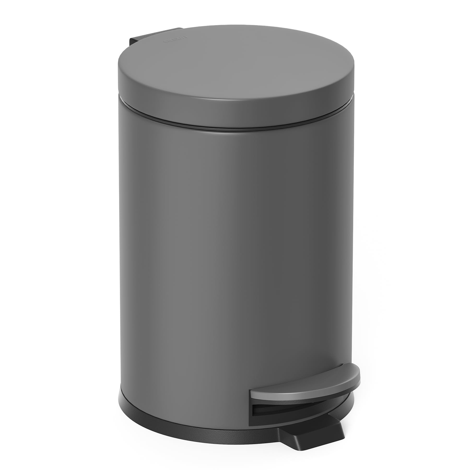 Small Round Bathroom Trash Can with Lid Soft Close