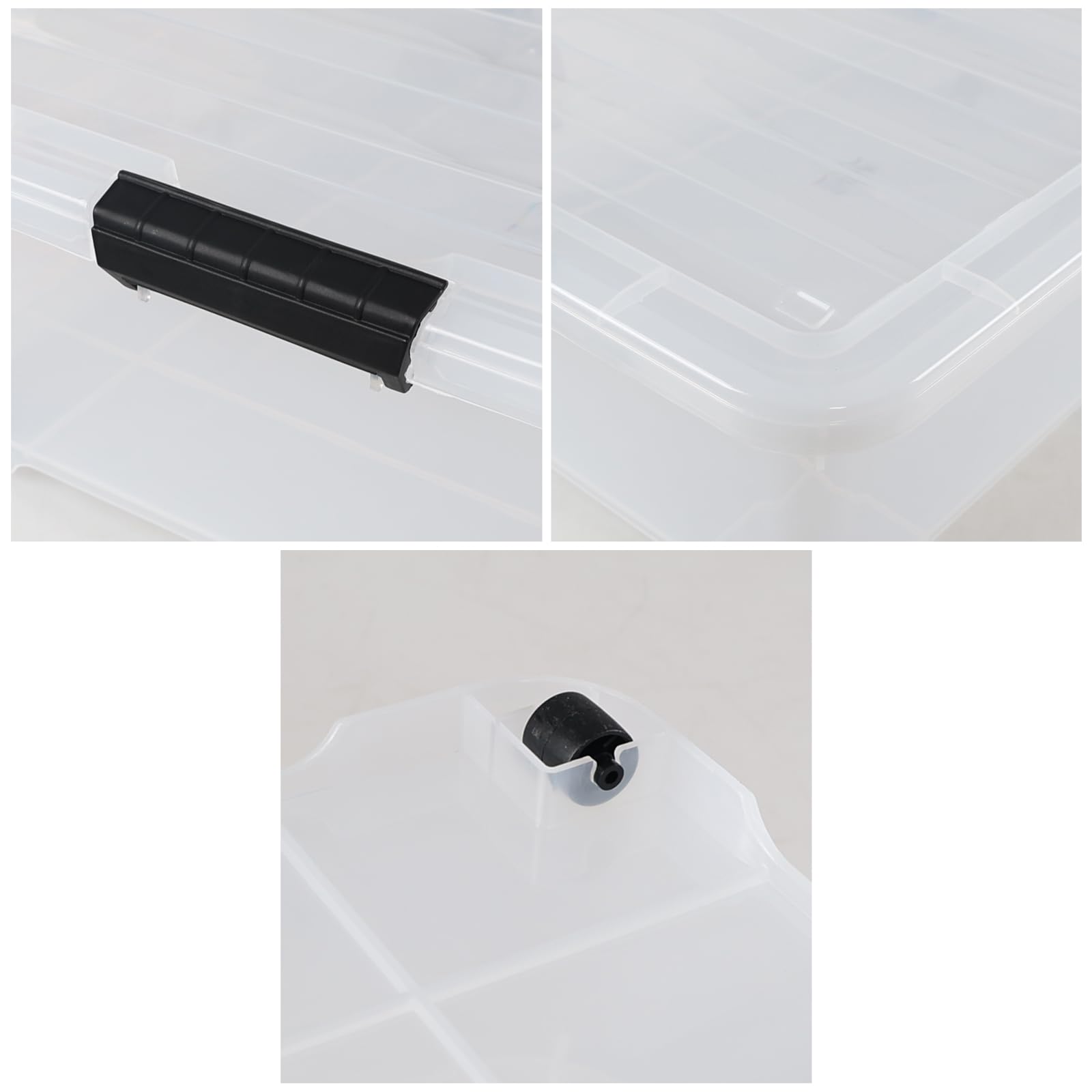 50 Qt Wheeled Latching Storage Box (3 Count)