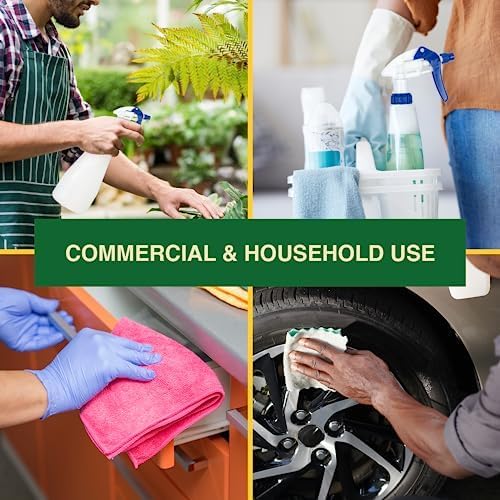 Heavy Duty 32oz Plastic Spray Bottles for Cleaning (2 Count)