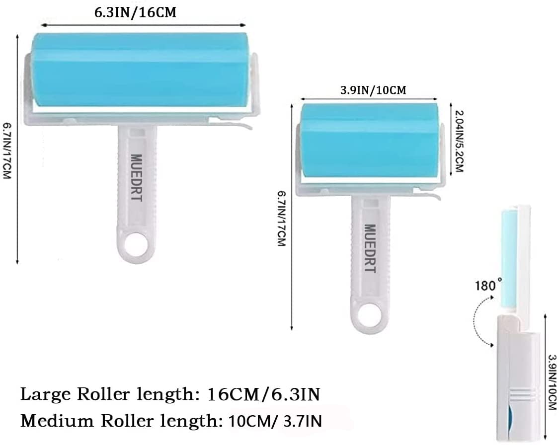 Reusable Travel Lint Roller 3 Pack (3 Count)