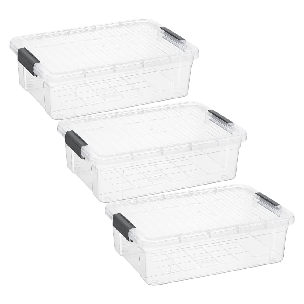 Storage Bins with Lids (3 Count)