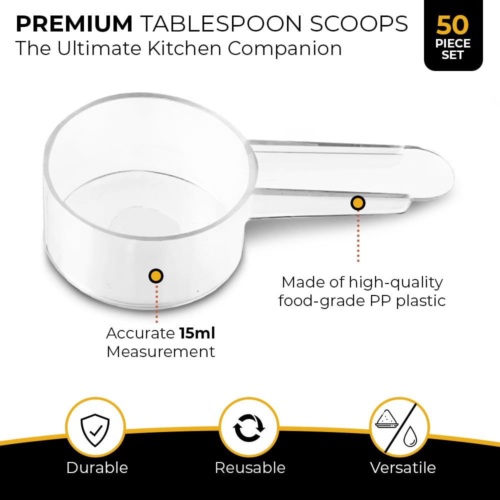 50 Pack Tablespoon Measuring Spoons