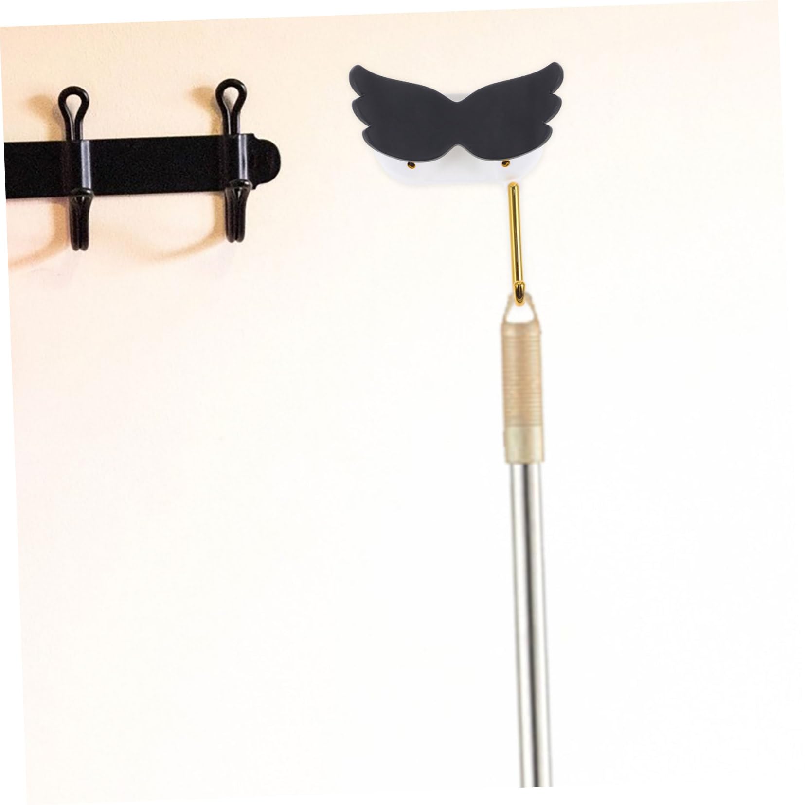 Mop Holder Wall Mount Punch Broom Gripper Hook Self