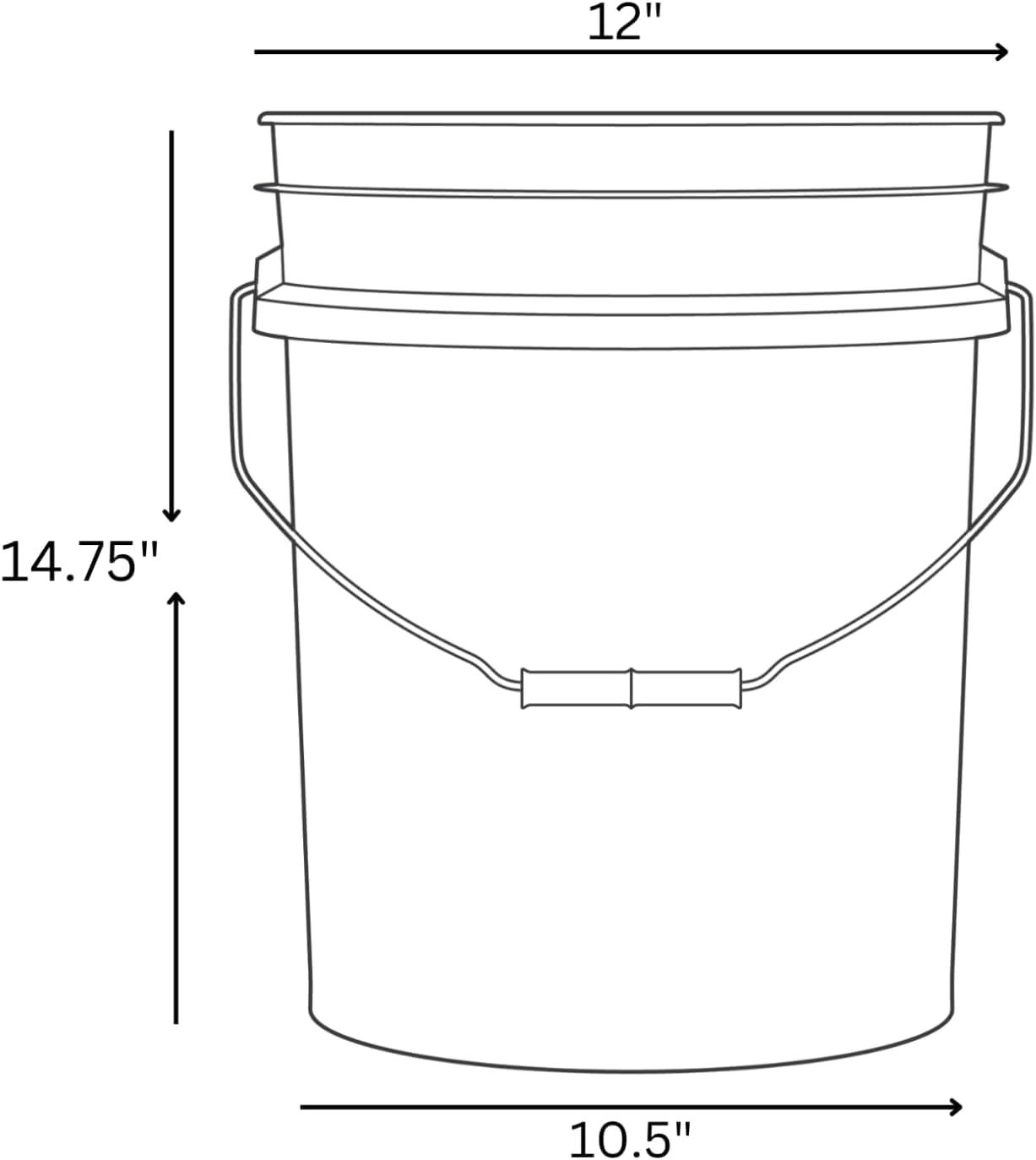 Food Grade 5 Gallon Pink Bucket Container