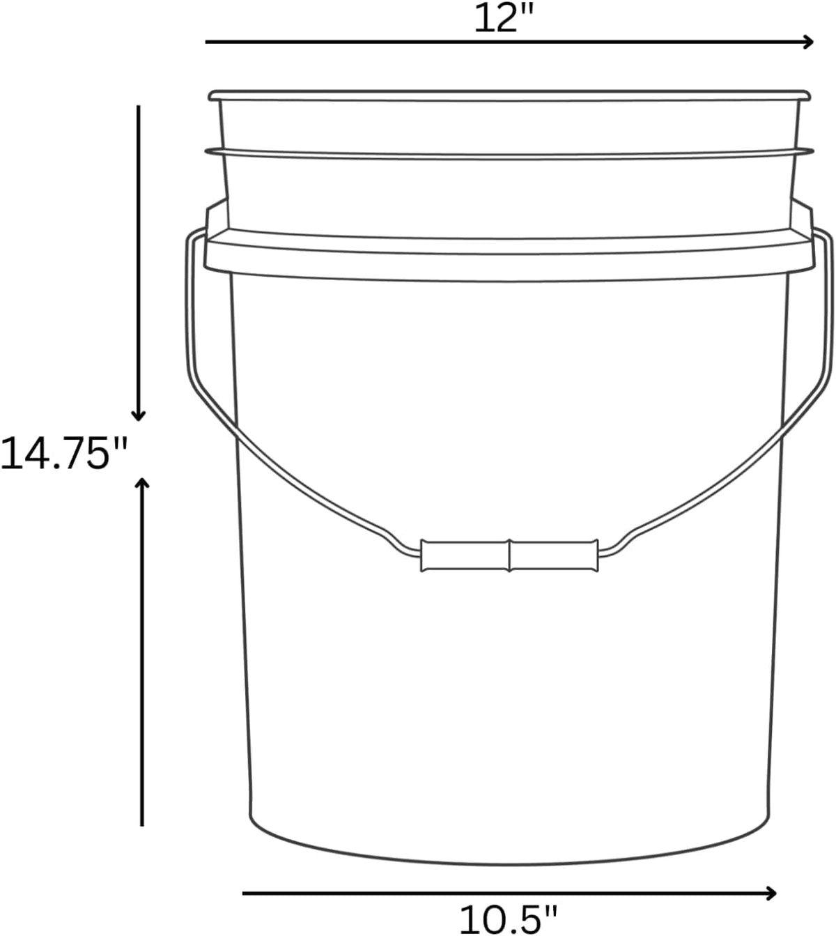 Food Grade 5 Gallon Pink Bucket Container