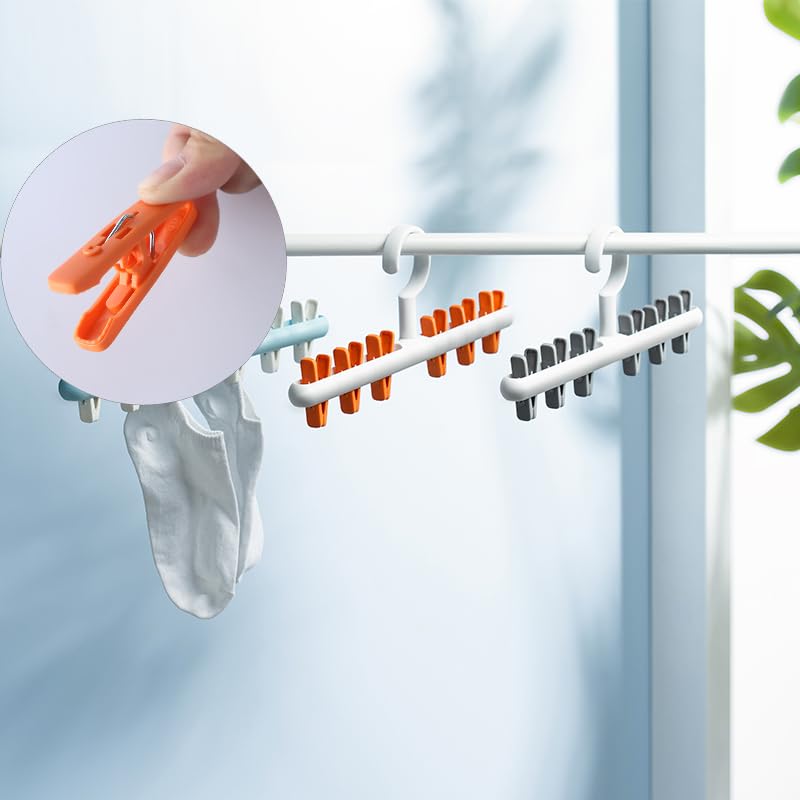 Clothes Hanger 2 Pack Clothes Drying Racks Windproof for Drying (2 Count)