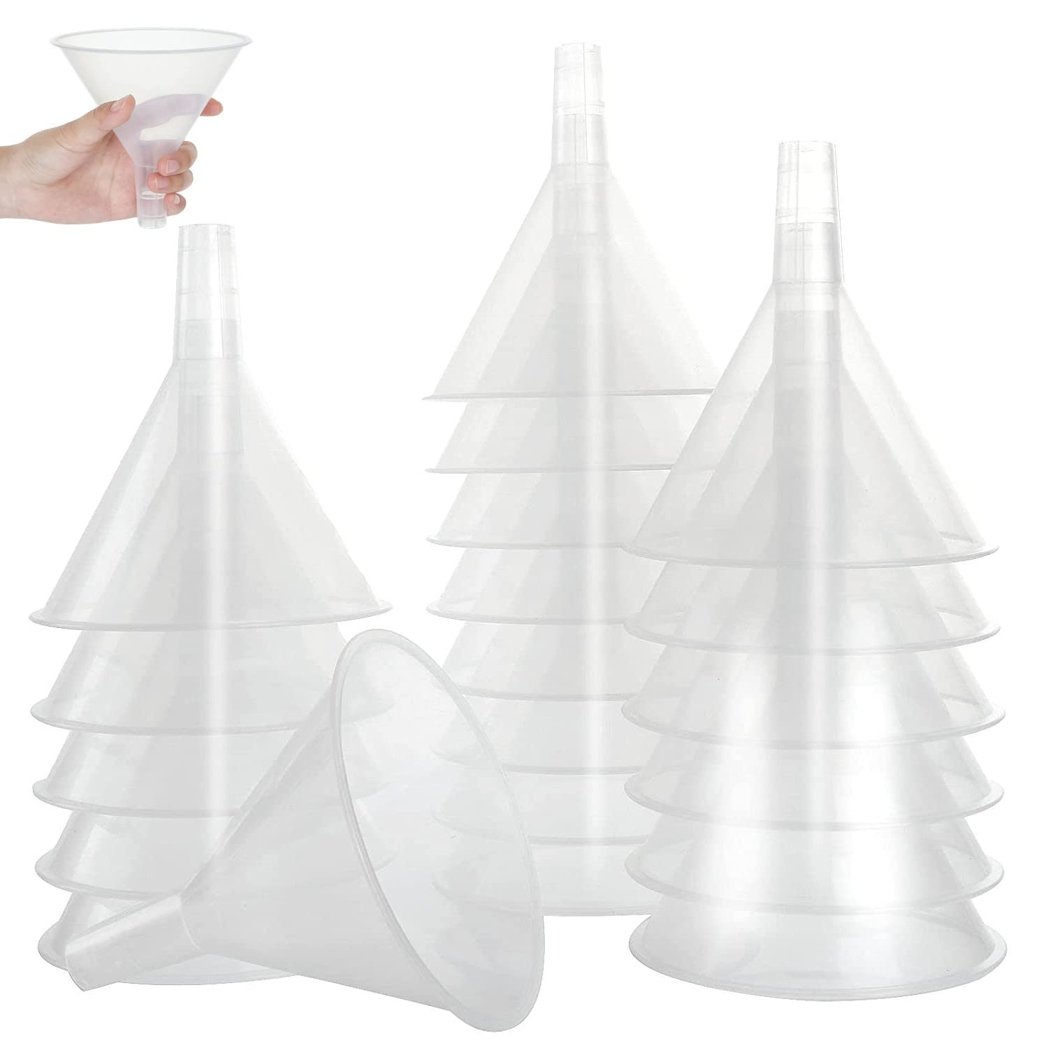 20 PCS Plastic Funnels Set
