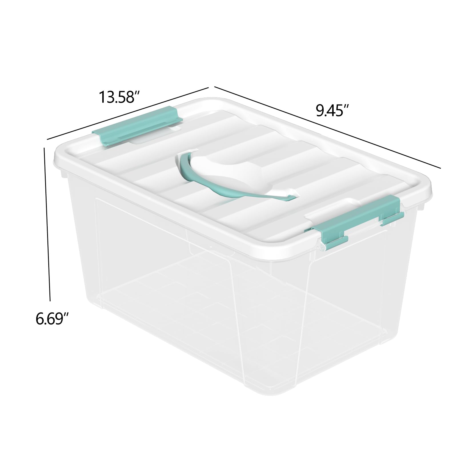14 Qt Clear Storage Bin with Lid