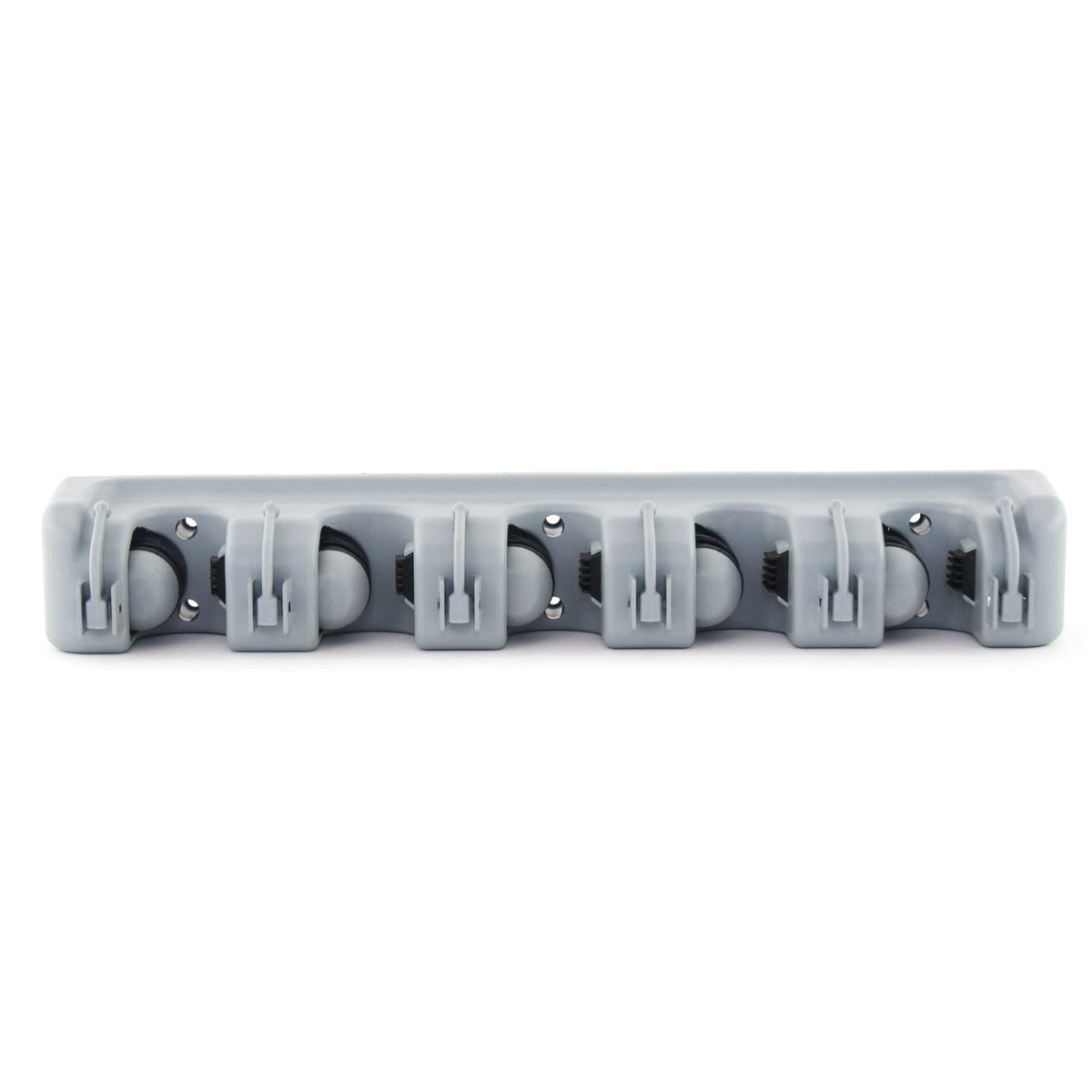 Broom Holder with 5 Holding Positions & 6 Hooks