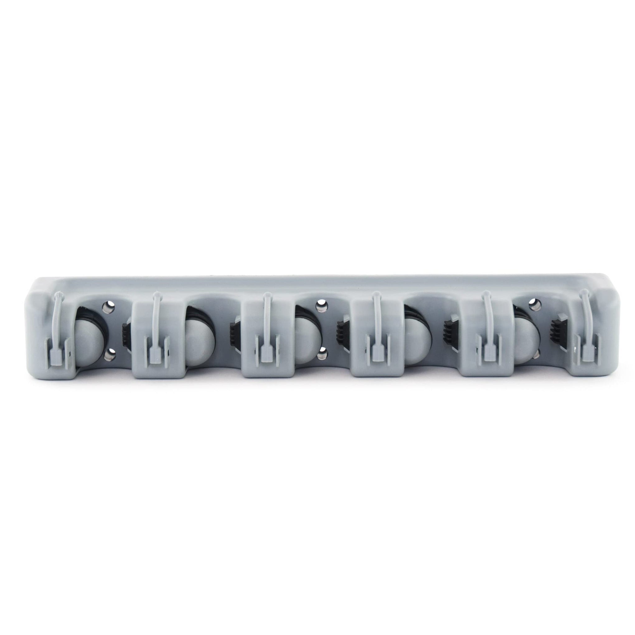Broom Holder with 5 Holding Positions & 6 Hooks