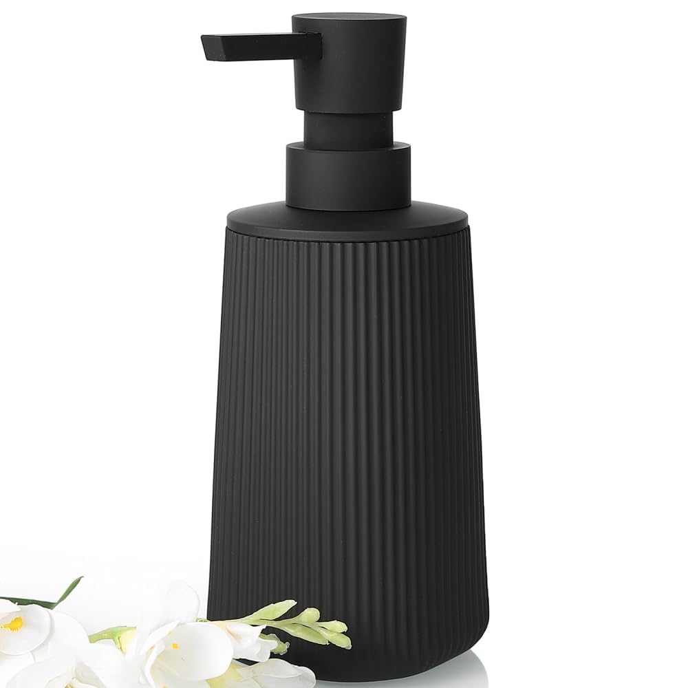 Black Hand Soap Dispenser for Bathroom and Kitchen