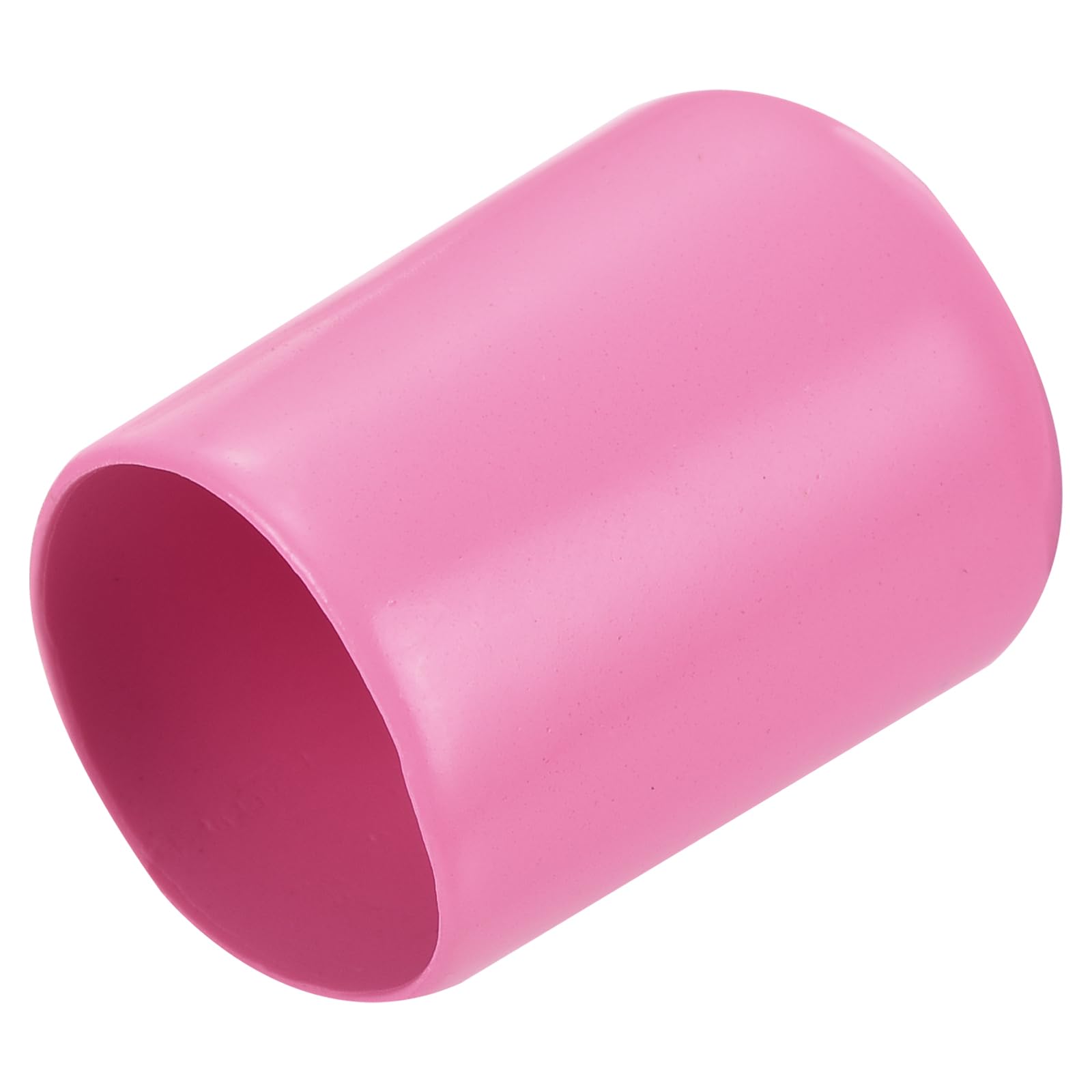 20pcs Rubber End Caps 18mm ID Vinyl PVC Round Tube Bolt Cap Cover Screw Thread Protectors Pink