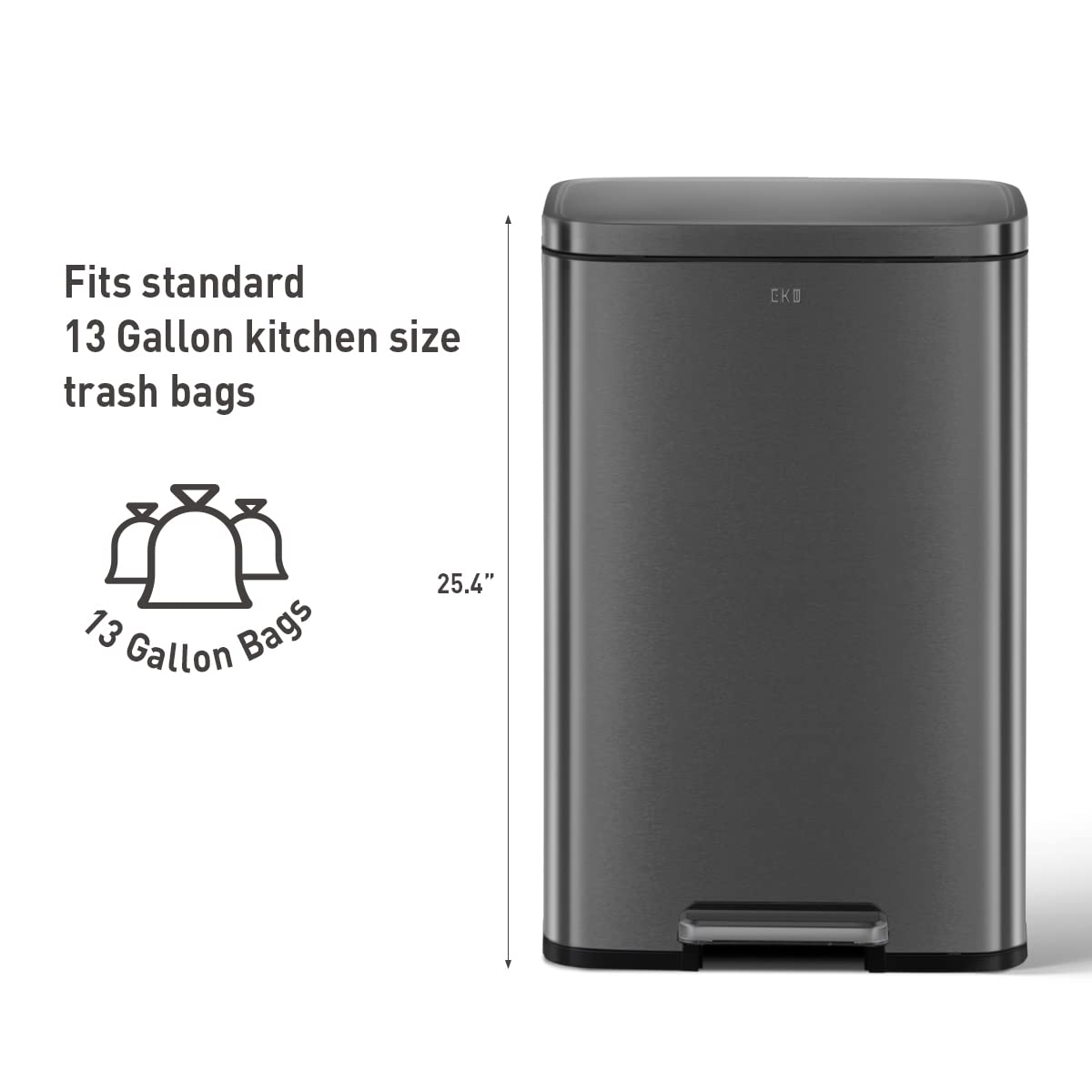 Madison Matte Black Stainless Steel 13.2 Gal