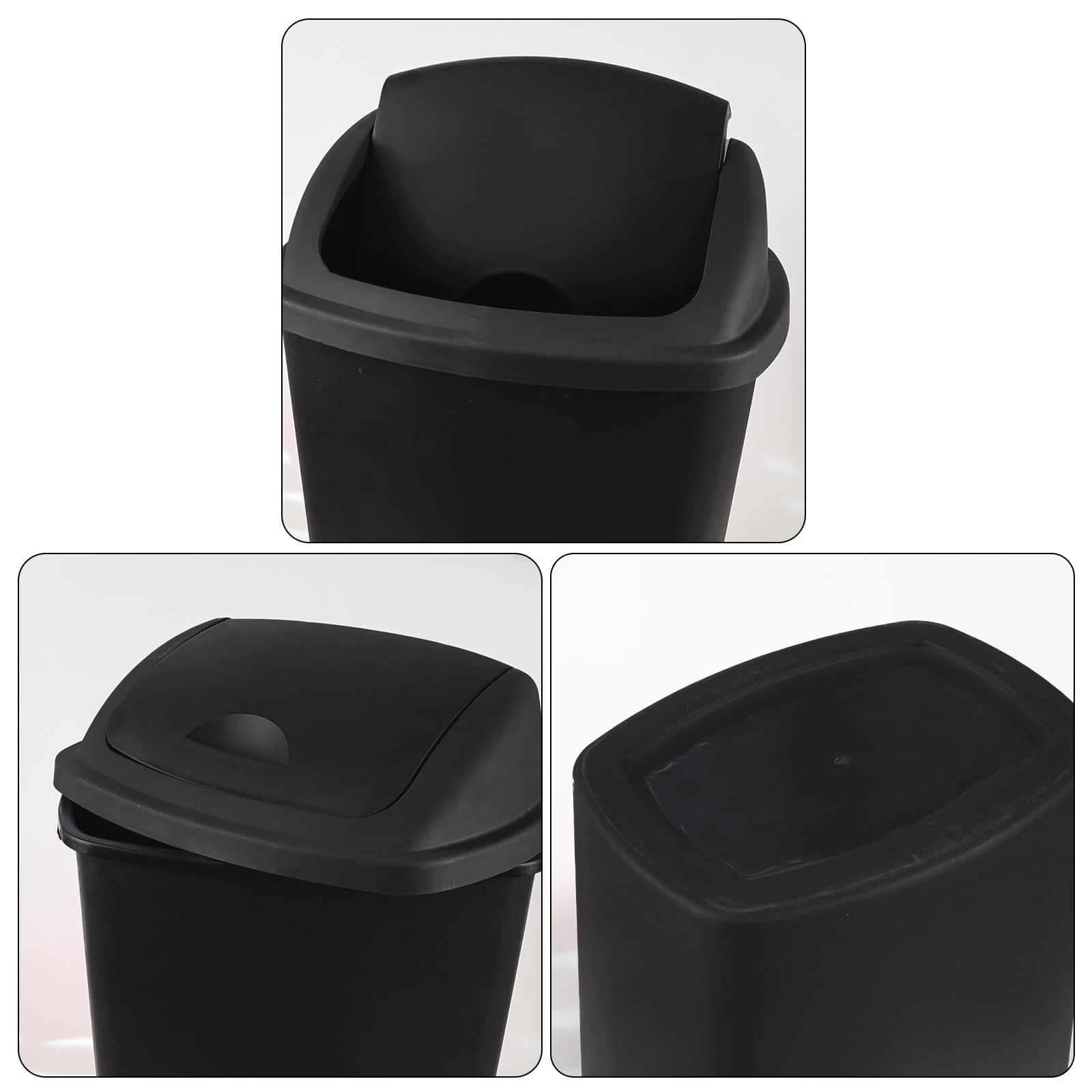 18 Gallon Large Swing Top Trash Can (4 Count)