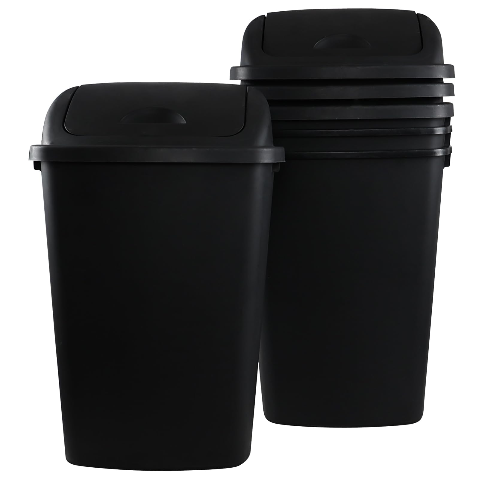 13 Gallon Kitchen Swing Lid Garbage Can (4 Count)