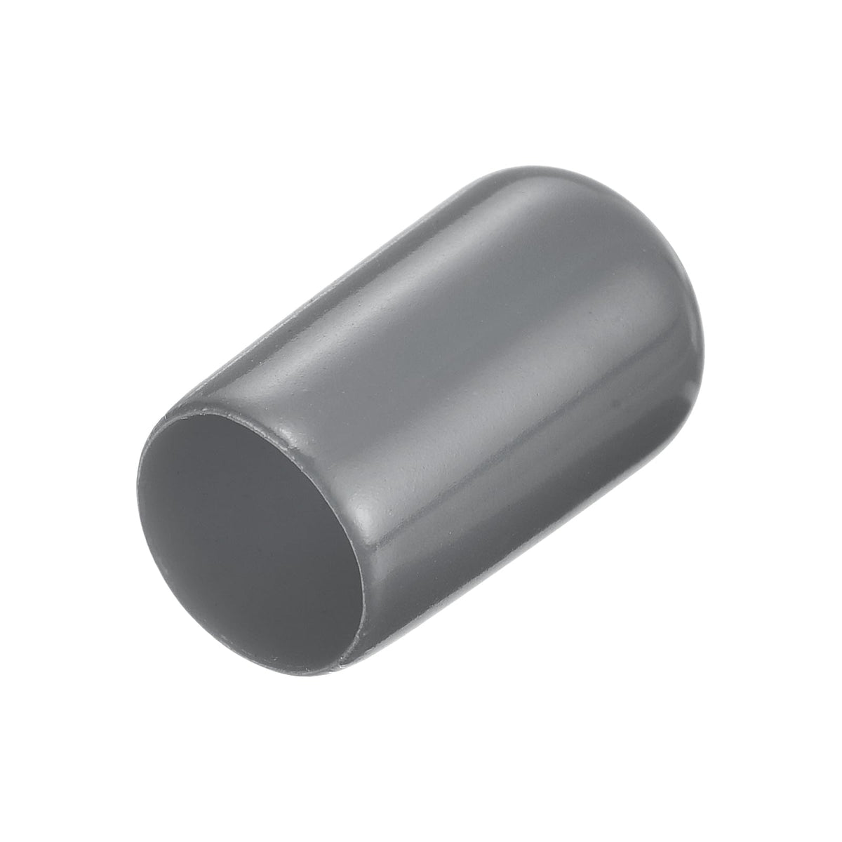 20pcs Rubber End Caps 4.5mm ID Vinyl Round Tube Bolt Cap Cover Thread Protectors Dark Grey