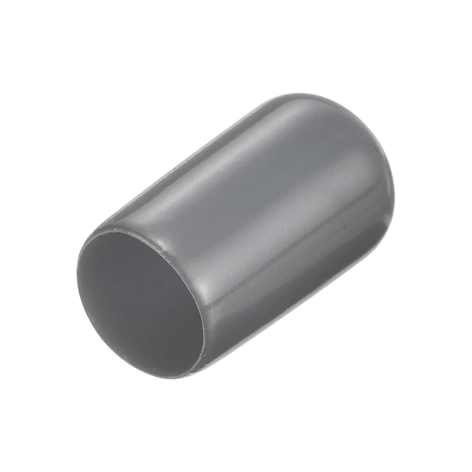 20pcs Rubber End Caps 4.5mm ID Vinyl Round Tube Bolt Cap Cover Thread Protectors Dark Grey