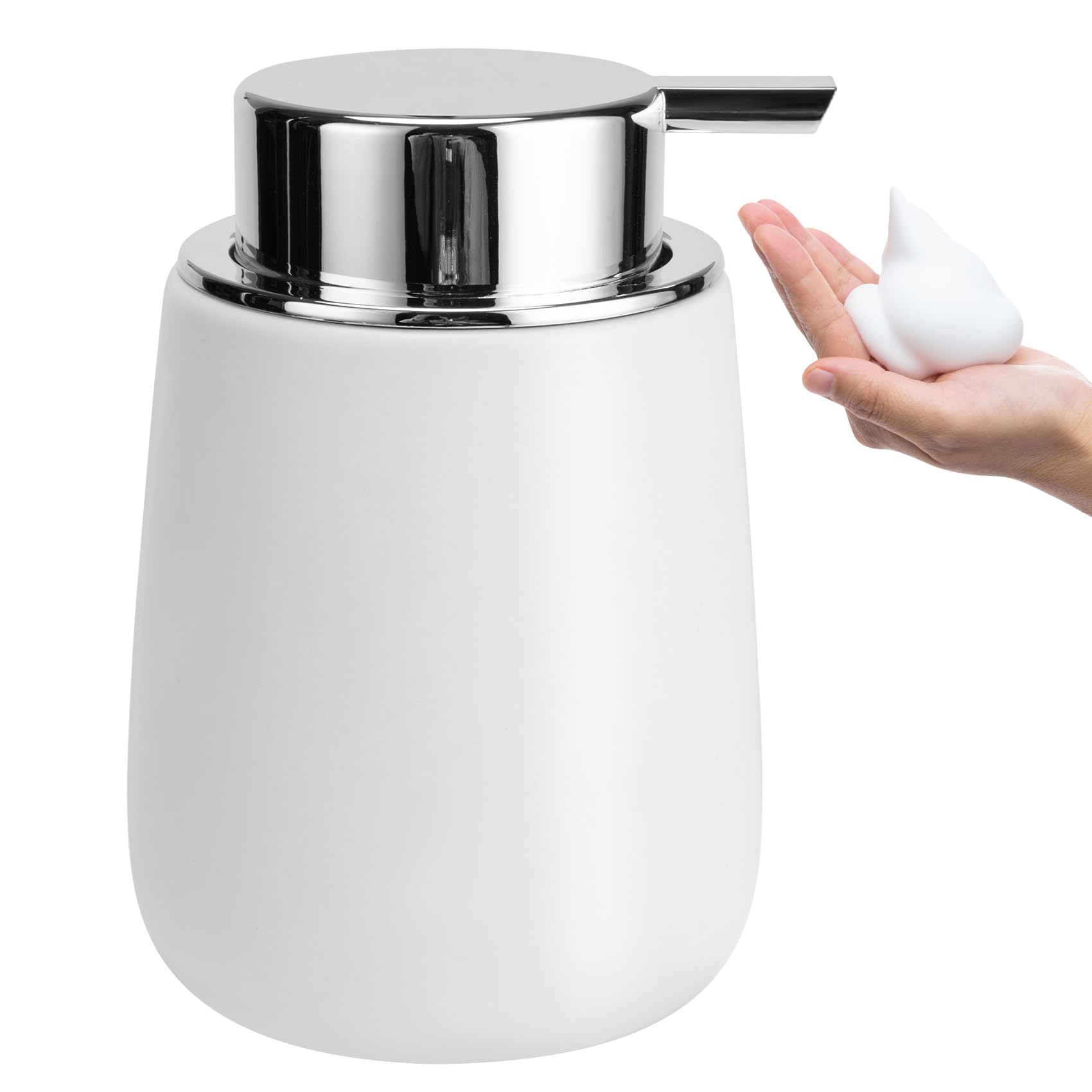 Foam Soap Dispenser Pump 2pcsHead Replacement Spare Plastic Pump Bathroom Countertop (2 Count)
