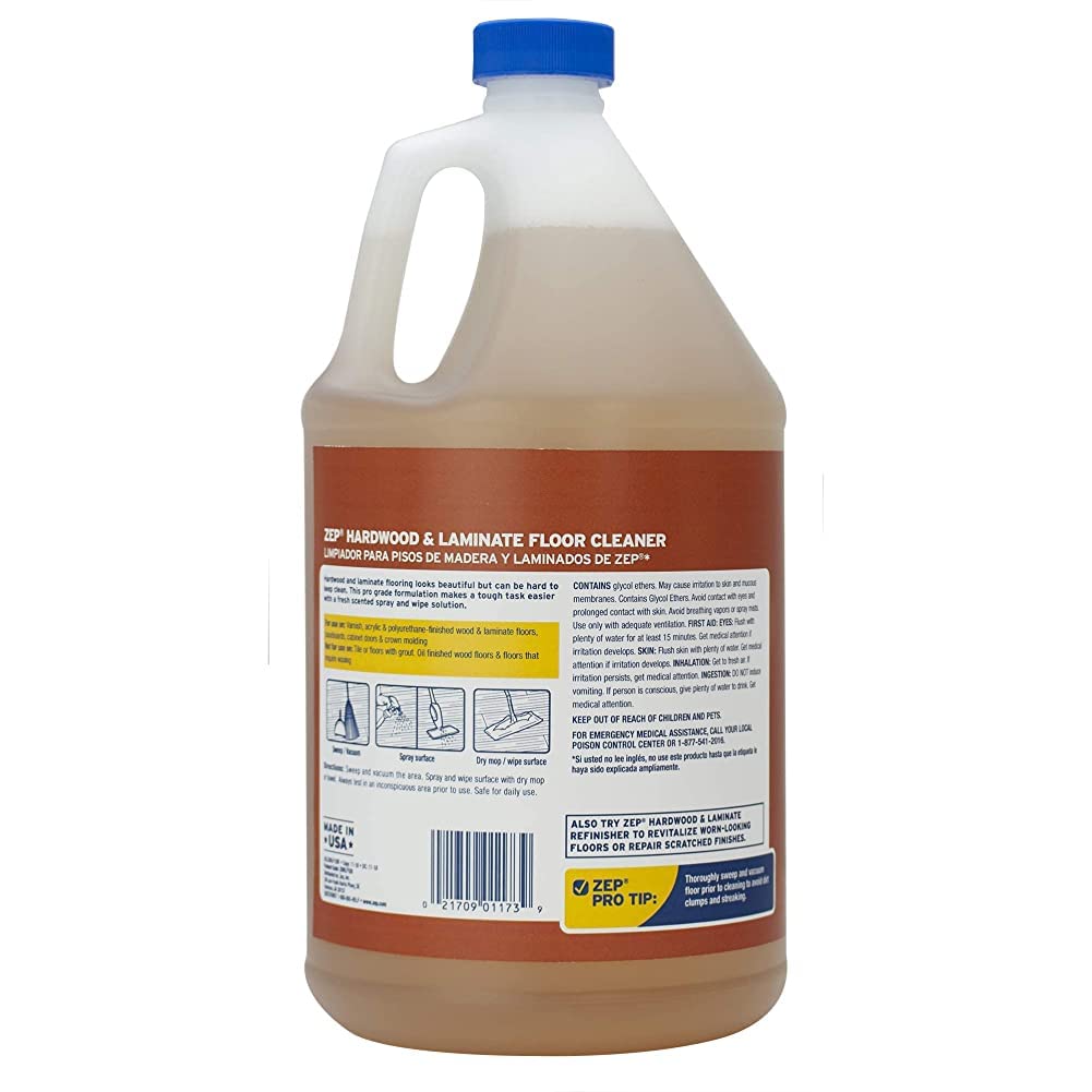 Ready-to-Use Hardwood and Laminate Floor Cleaner, Clear (128 Fl Oz)