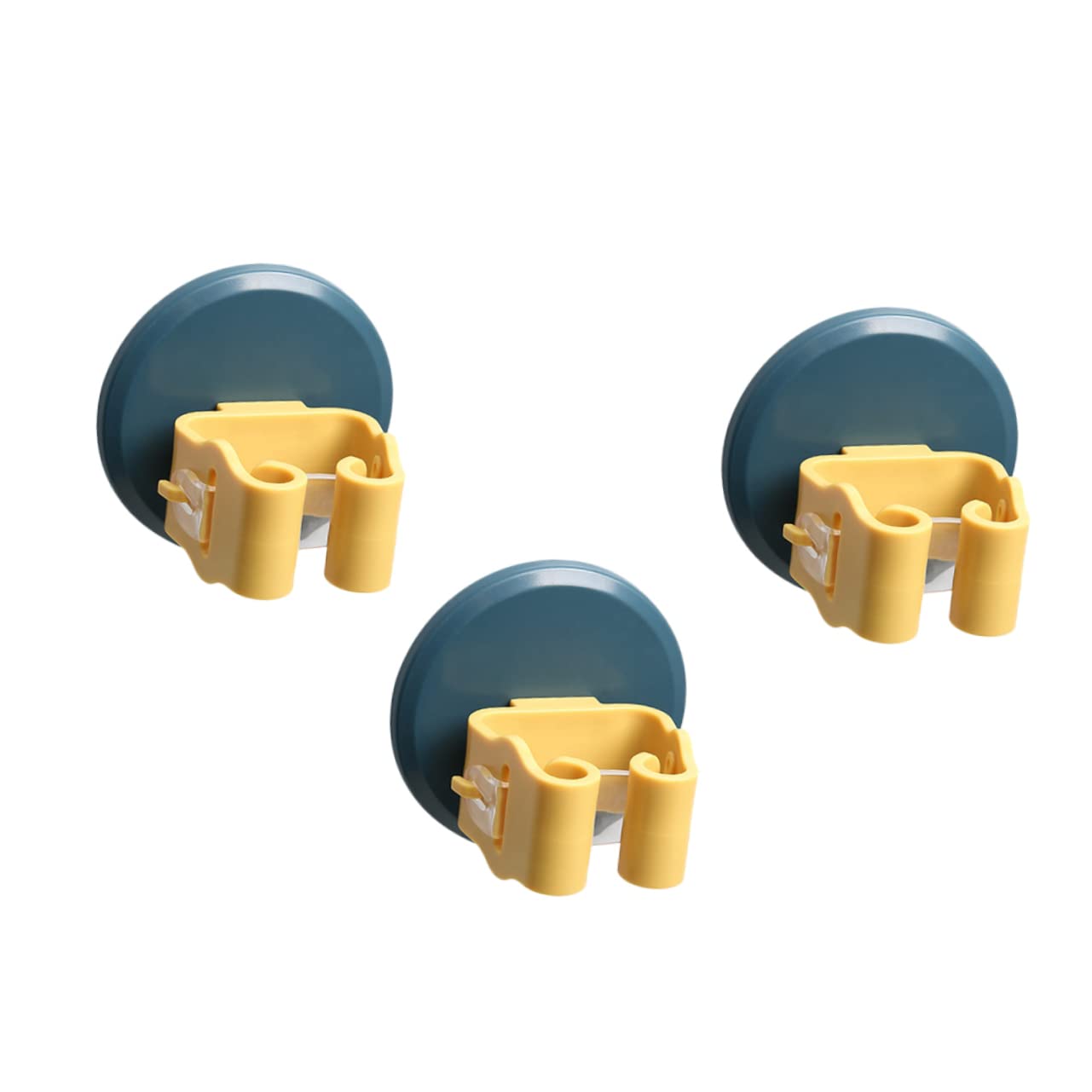3pcs Space saving Mop Broom Clamp Wall Mount Suction Cup Gripper for Cleaning Tools No Drilling