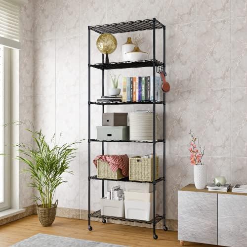 6 Tier Storage Shelf Units (6 Count)