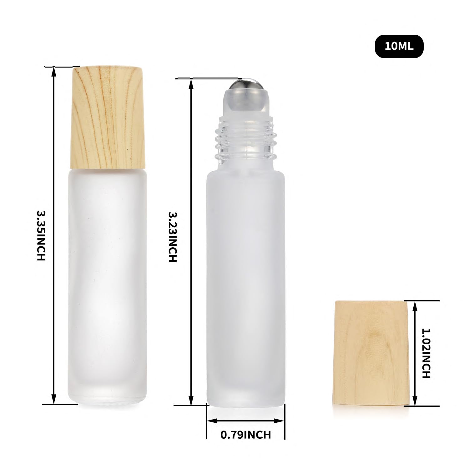 12 Pack Essential Oil Roller Bottles (12 Count)