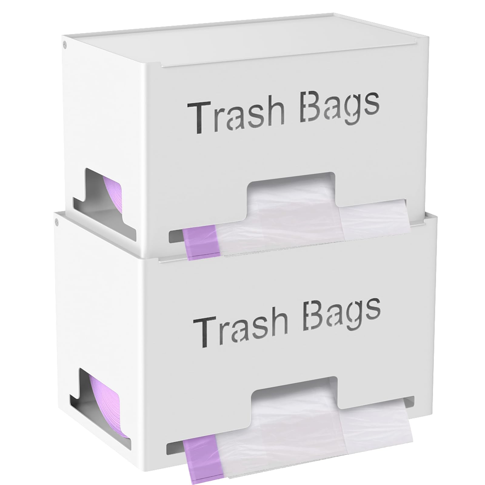 2 Pack Trash Bag Holder Dispenser (2 Count)
