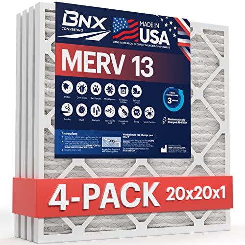 TruFilter 20x20x1 Air Filter MERV 13 AC Filter (4 Count)