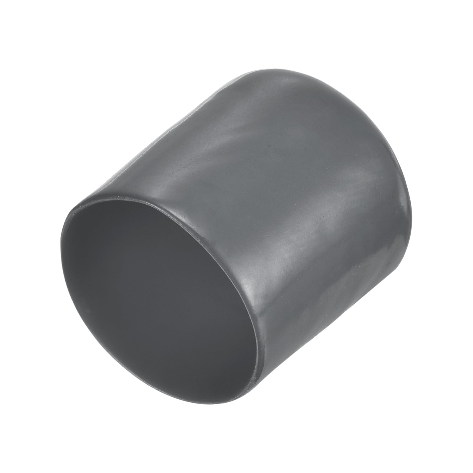 20pcs Rubber End Caps 28mm ID Vinyl Round Tube Bolt Cap Cover Thread Protectors Dark Grey