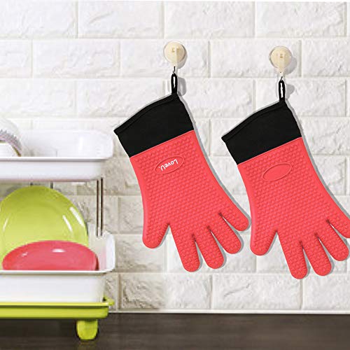 Silicone Oven Mitts Gloves (11 Ounce)