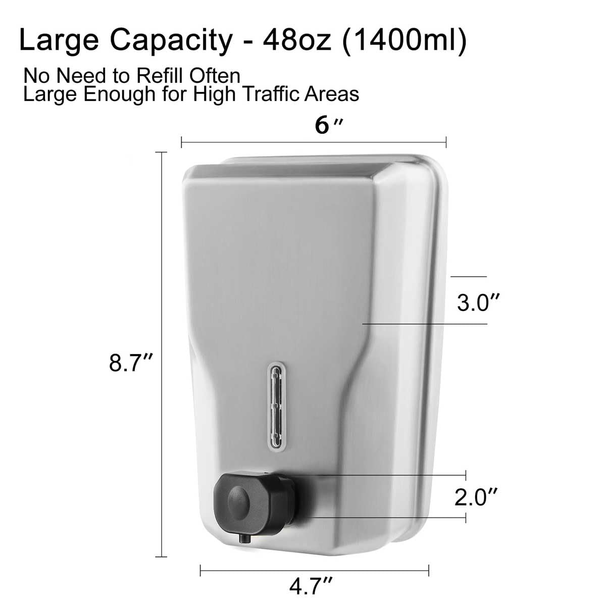 Commercial Stainless Steel Soap Dispenser