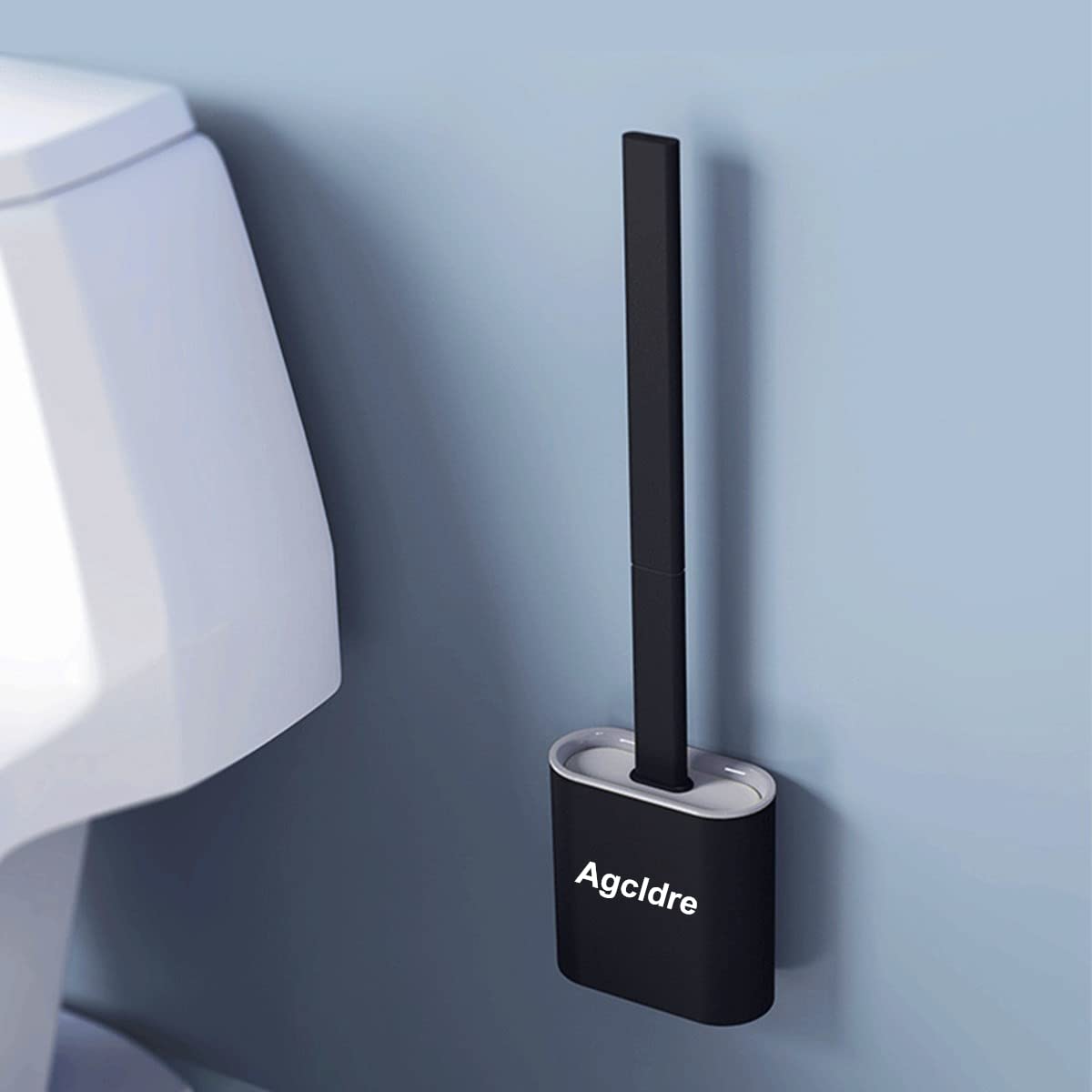 Toilet Brush with Holder Silicone Toilet Brush and Cleaning Brush for Household Bathroom Toliet Brush Set
