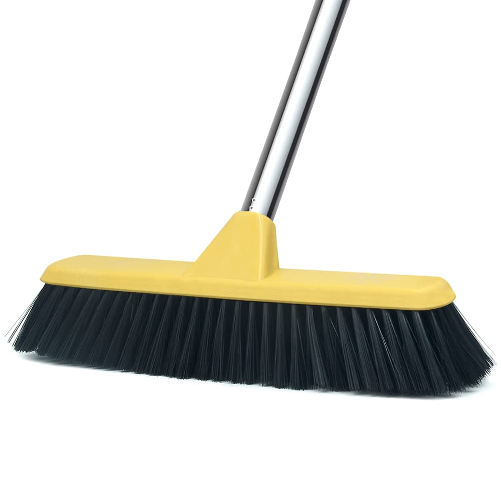 Push Broom with Long Handle