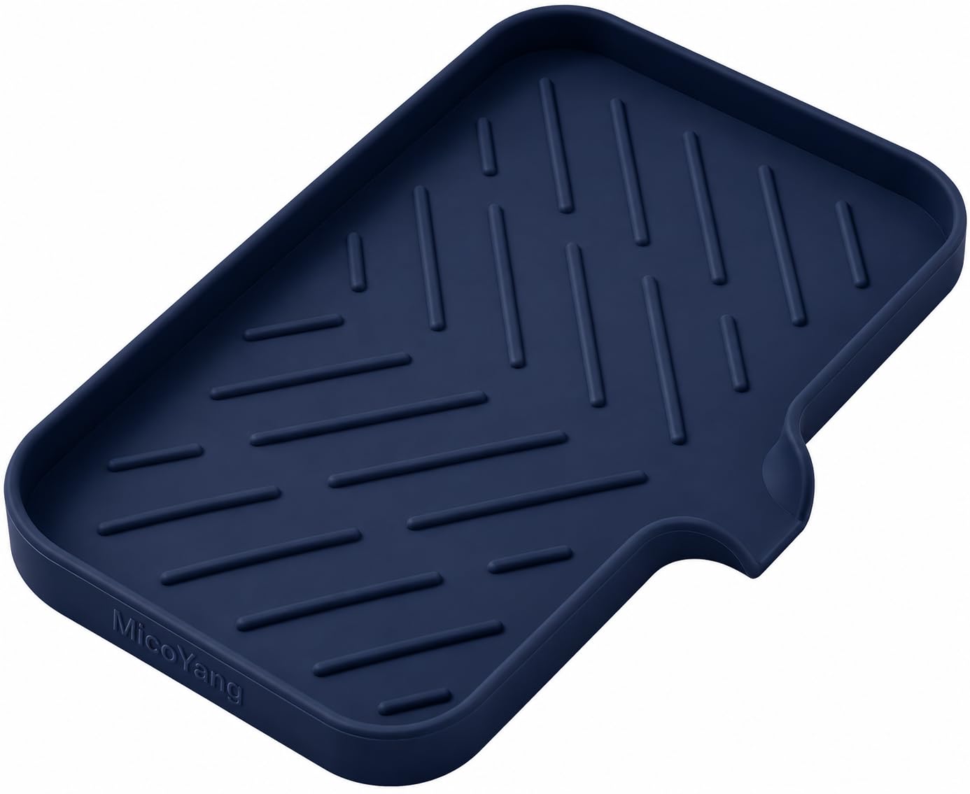 Silicone Soap Dish with Drain Spout