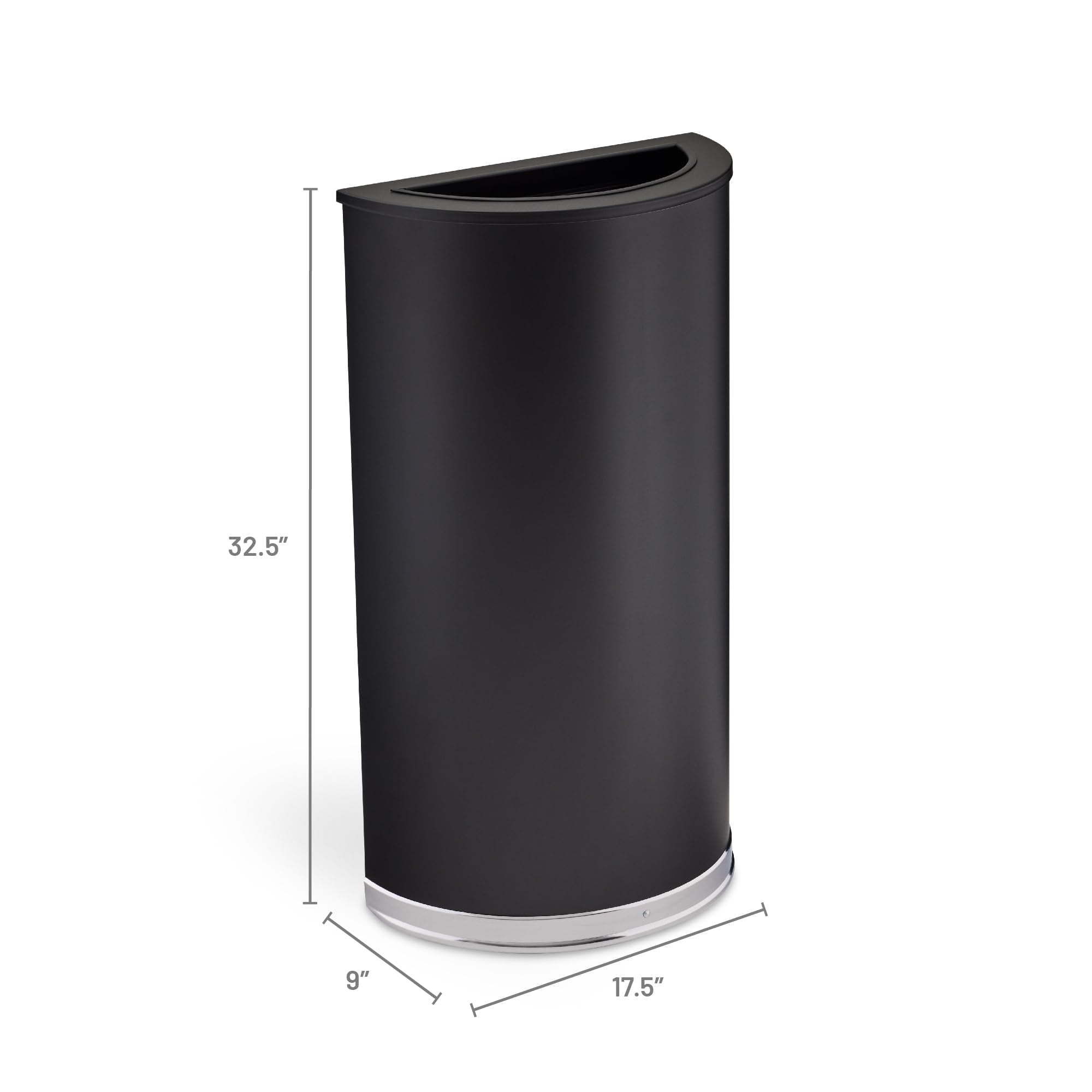 Trash Can 15 Gallon Garbage Bin with Dual Trash and Recycling Lids