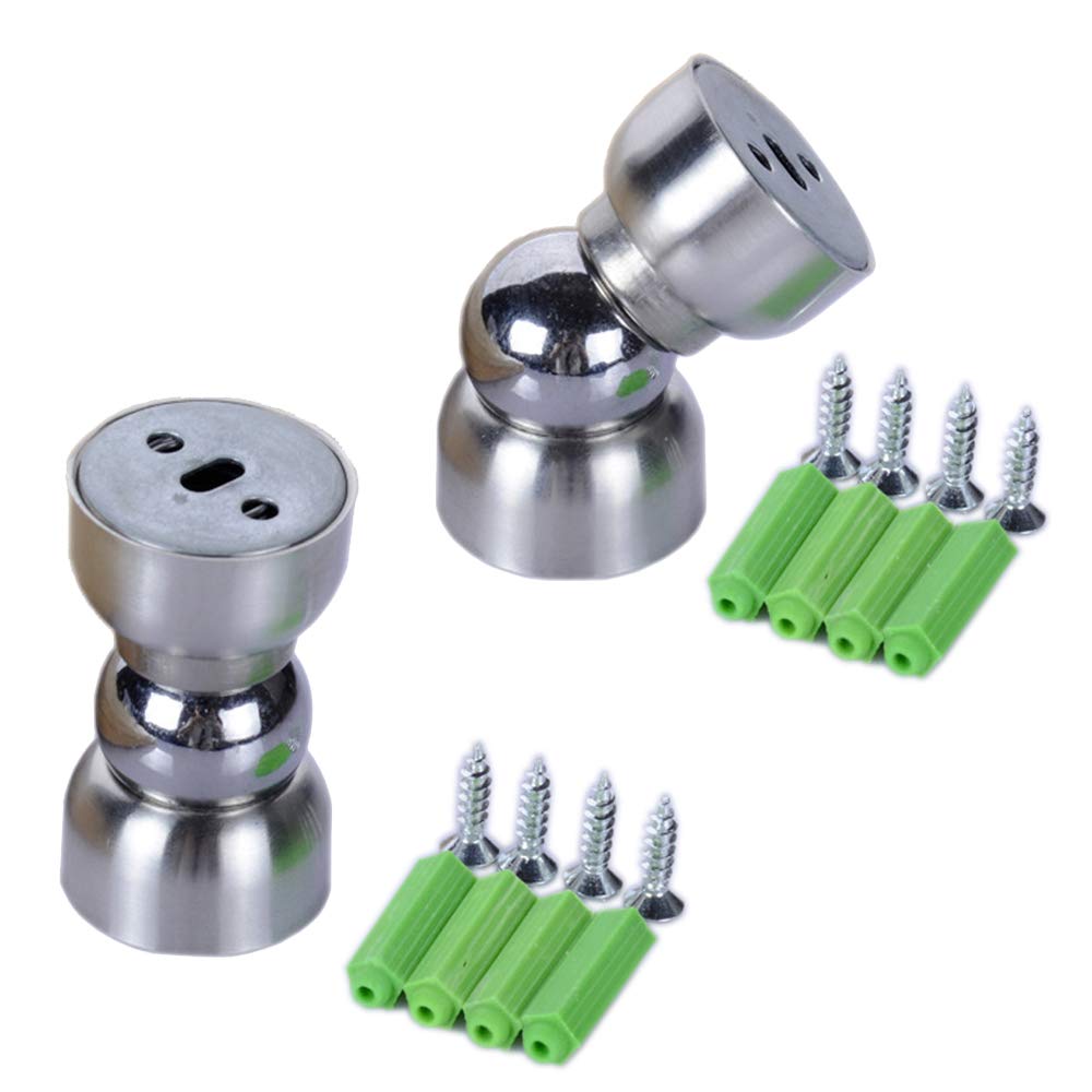Ultra Short Type Brushed Stainless Steel Magnetic Door Stopper