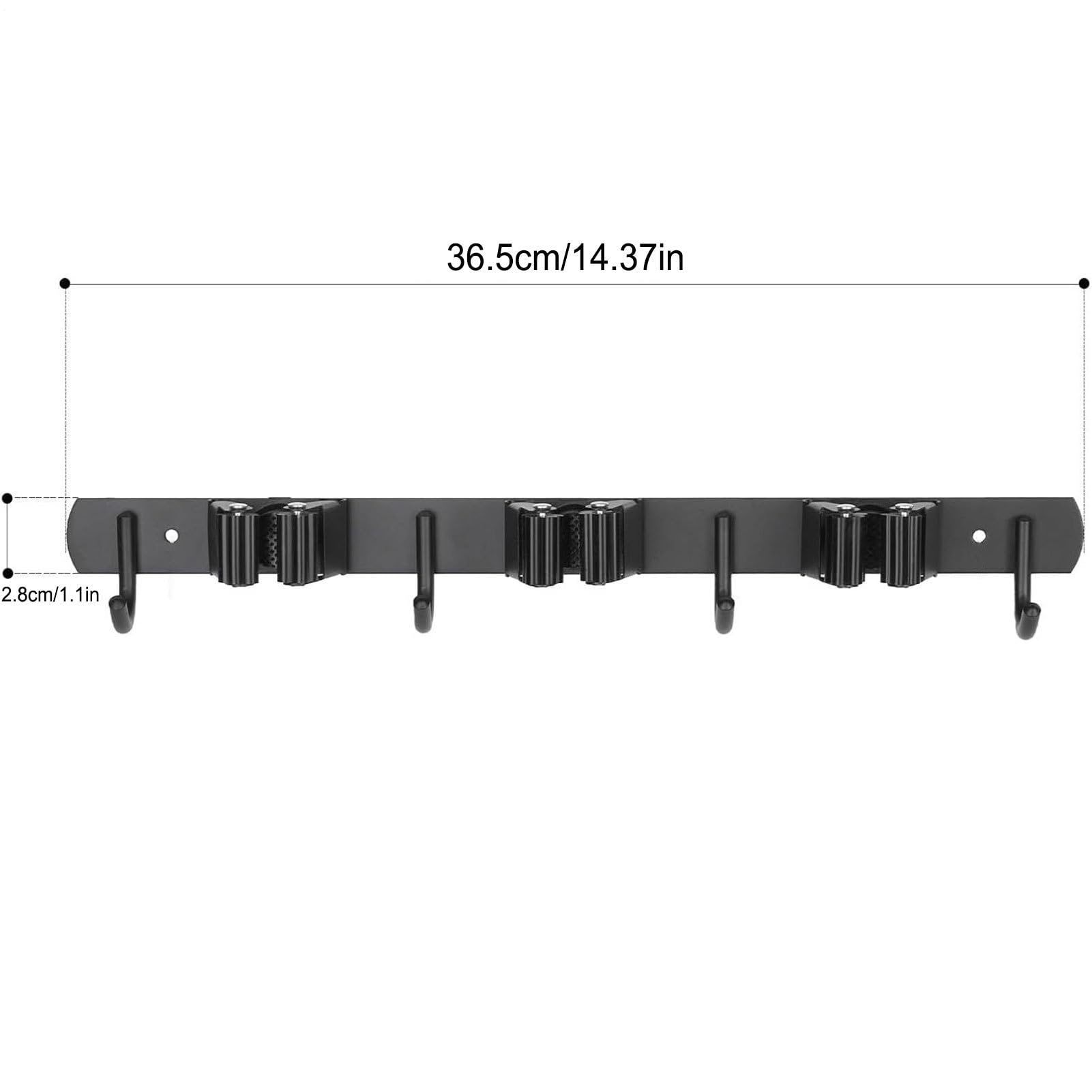 Broom Hanger Wall Mount Laundry Dustpan Holder