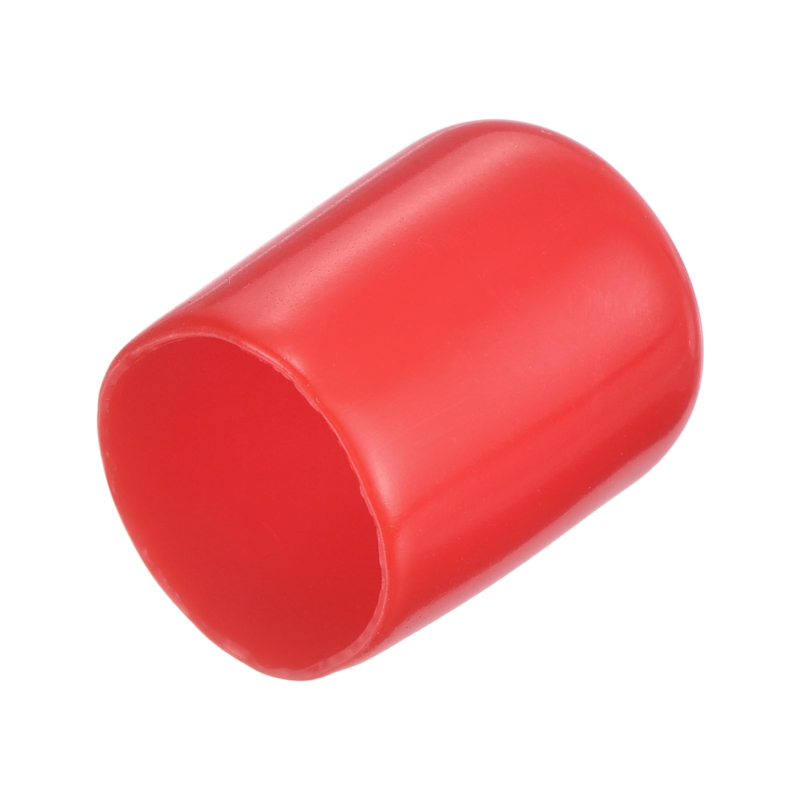 20pcs Rubber End Caps 14.5mm ID Vinyl Round Tube Bolt Cap Cover Thread Protectors Red