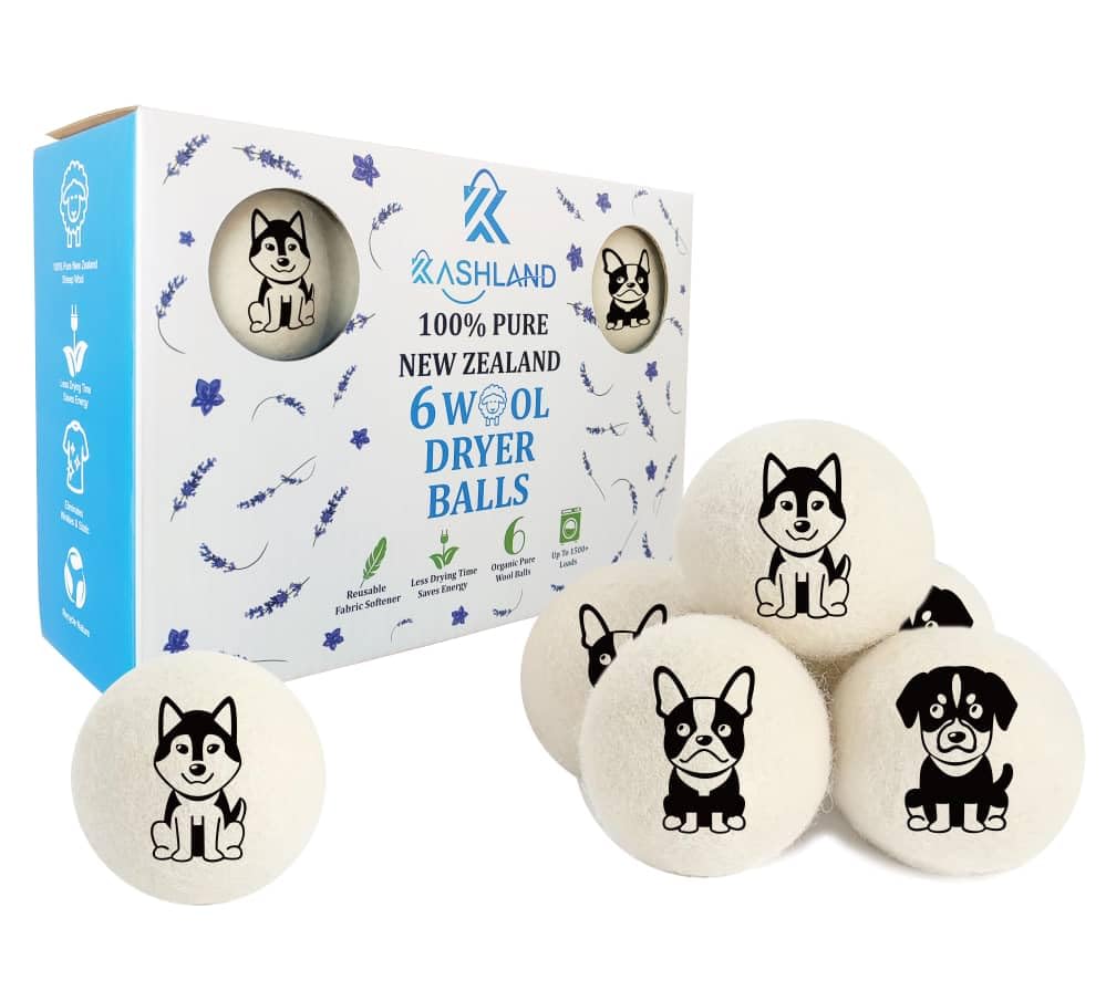 Organic Wool Dryer Balls (6 Count)