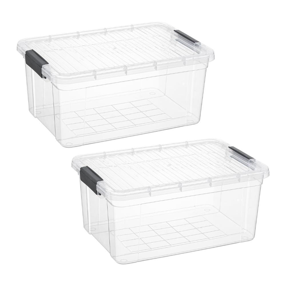 Storage Bins with Lids (2 Count)