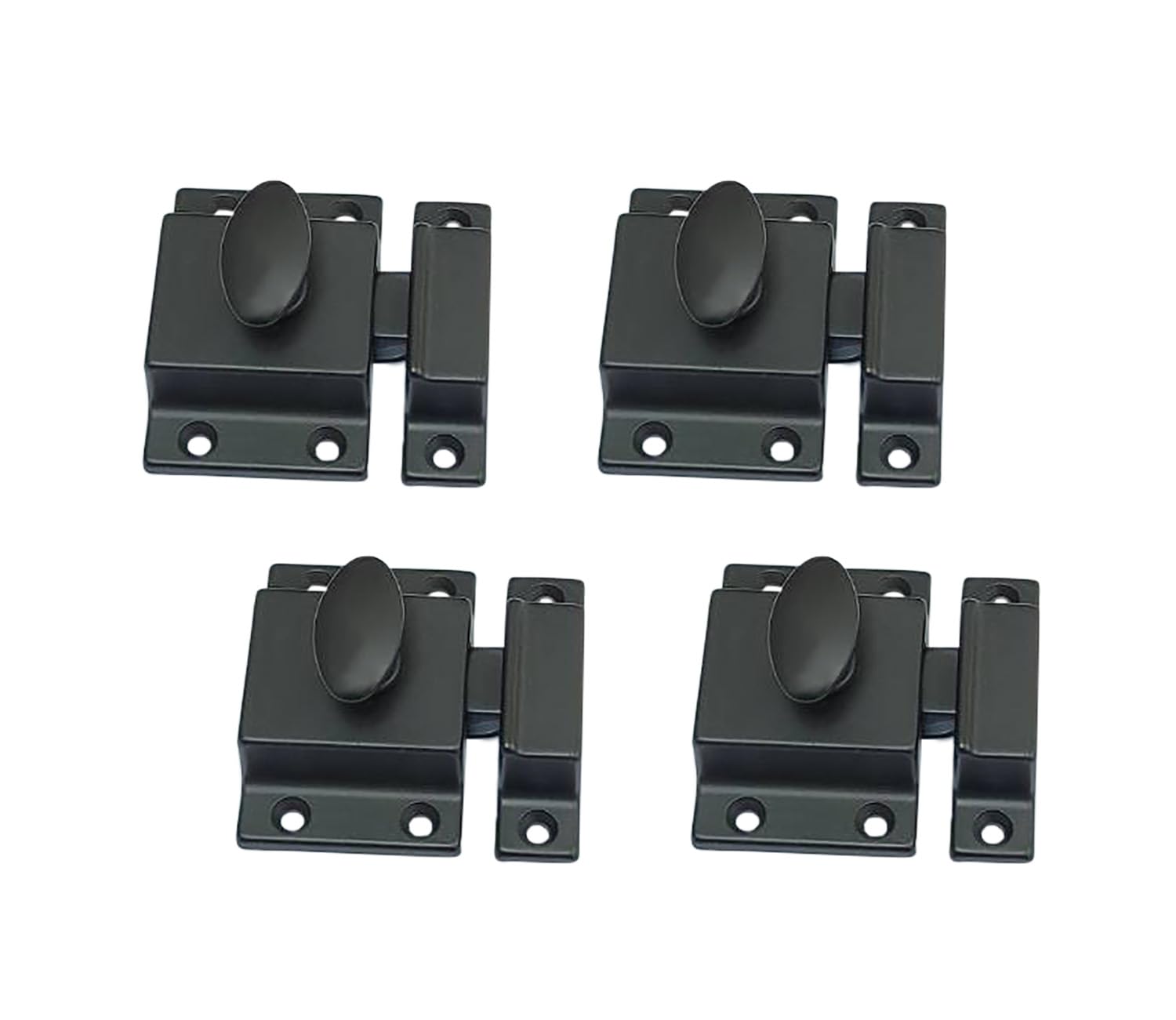 Traditional Large Oval Turn Cabinet Latch (4 Count)