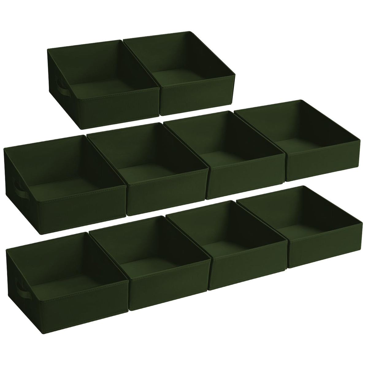 Closet Storage Bins 10 Pack (10 Count)