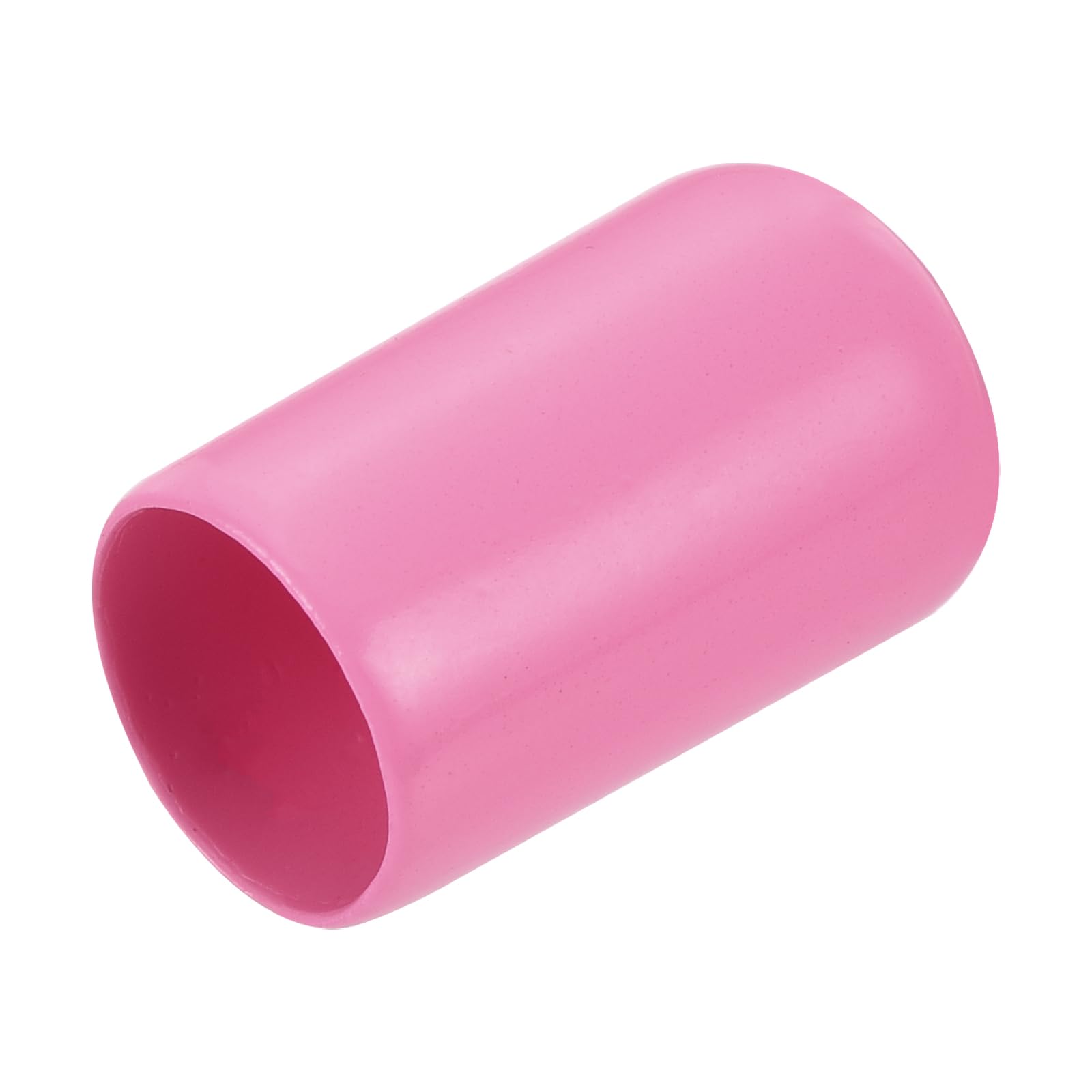 20pcs Rubber End Caps 11mm ID Vinyl PVC Round Tube Bolt Cap Cover Screw Thread Protectors Pink