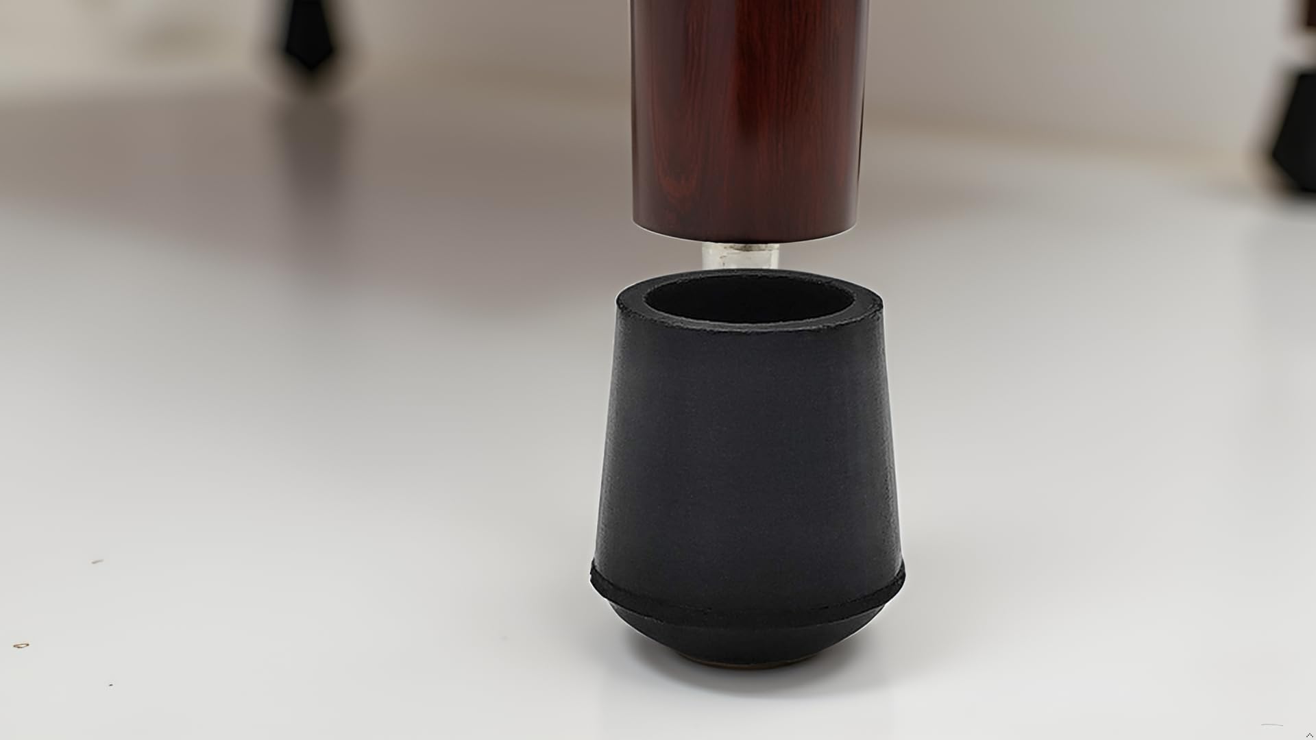 4 Pieces 14mm Rubber Chair Leg Caps Round (4 Count)