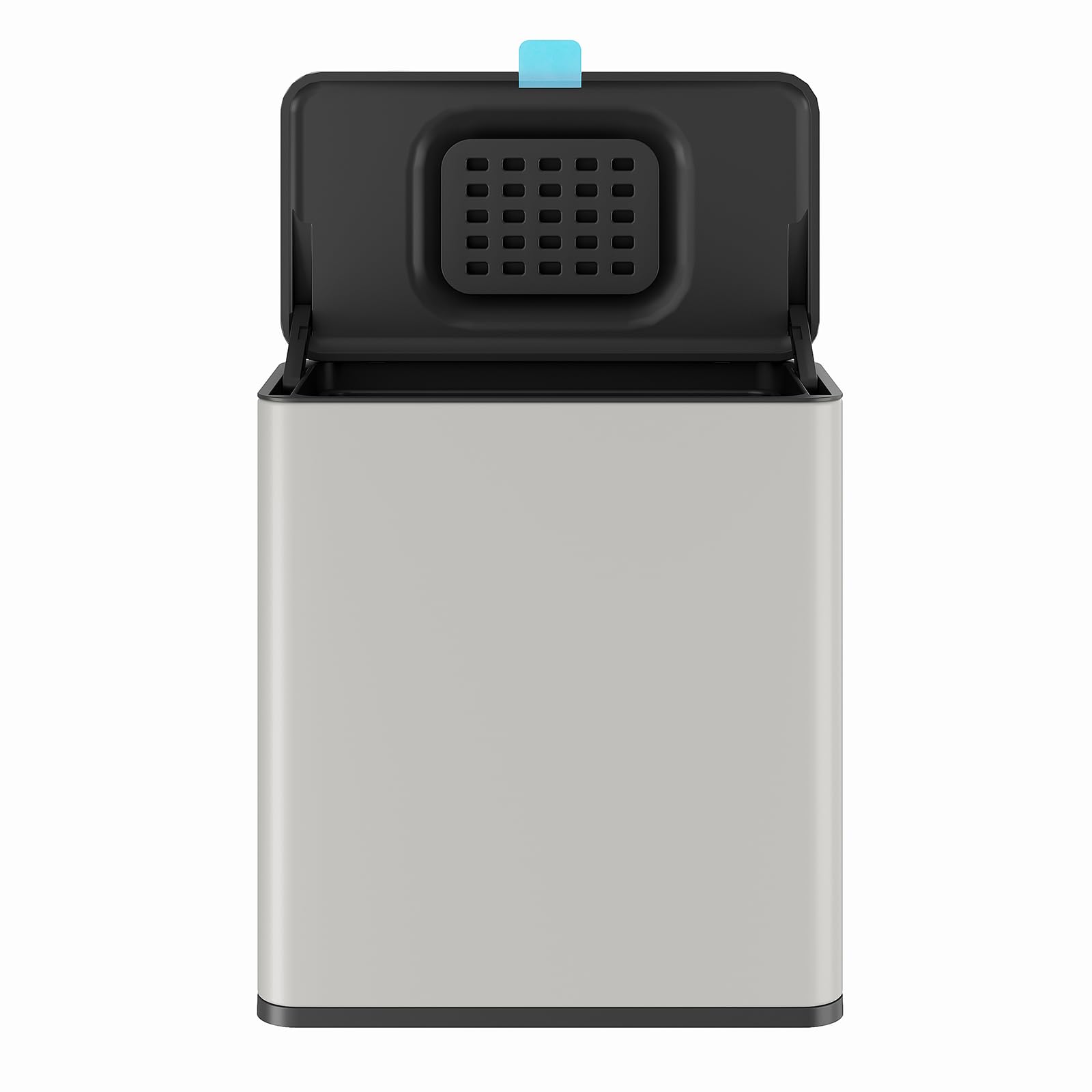 Stainless Steel Hanging Trash Can with Lid and Inner Bucket
