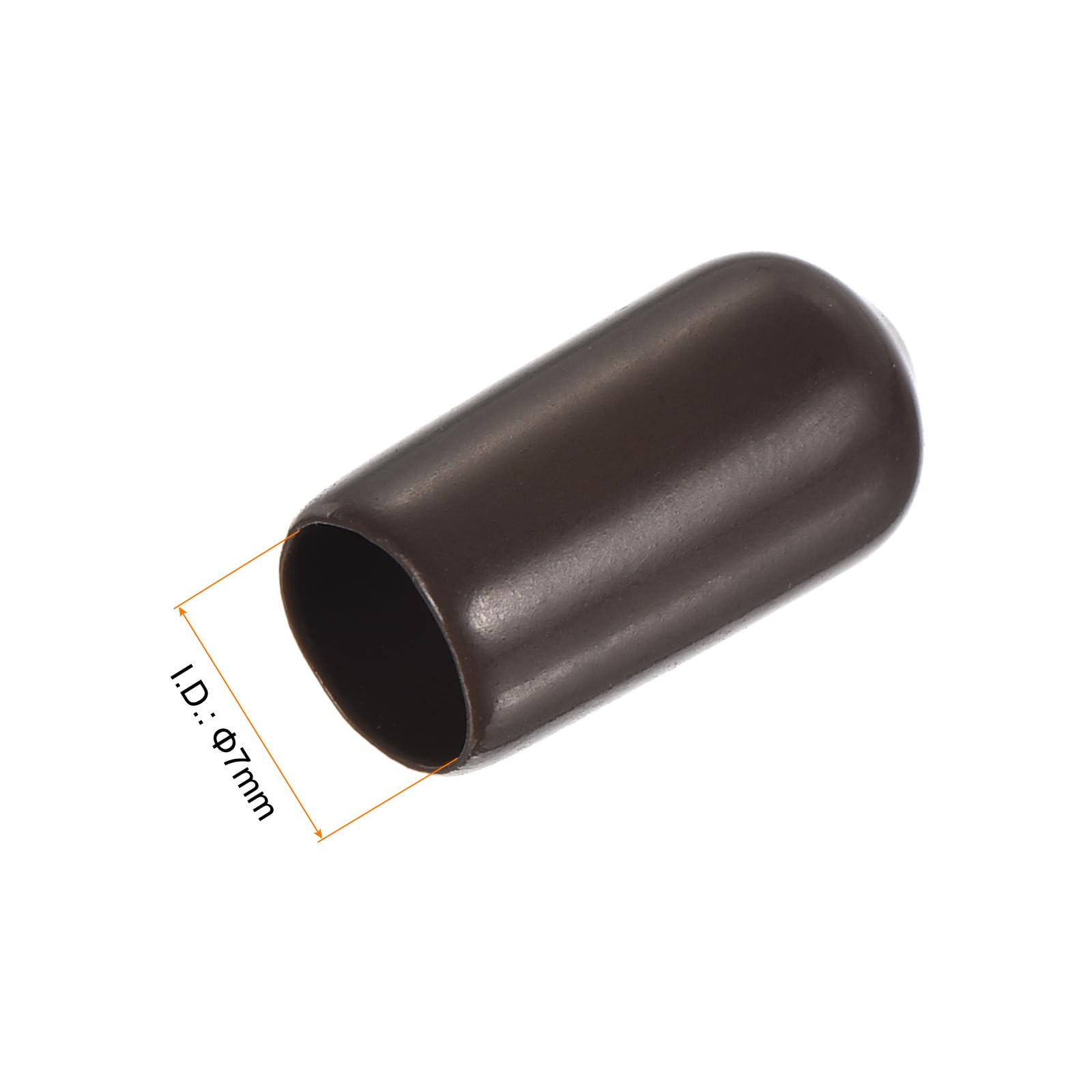 20pcs Rubber End Caps 7mm