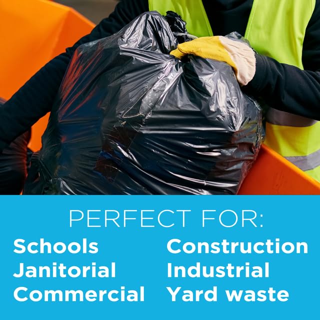 Large Black Trash Bags 55