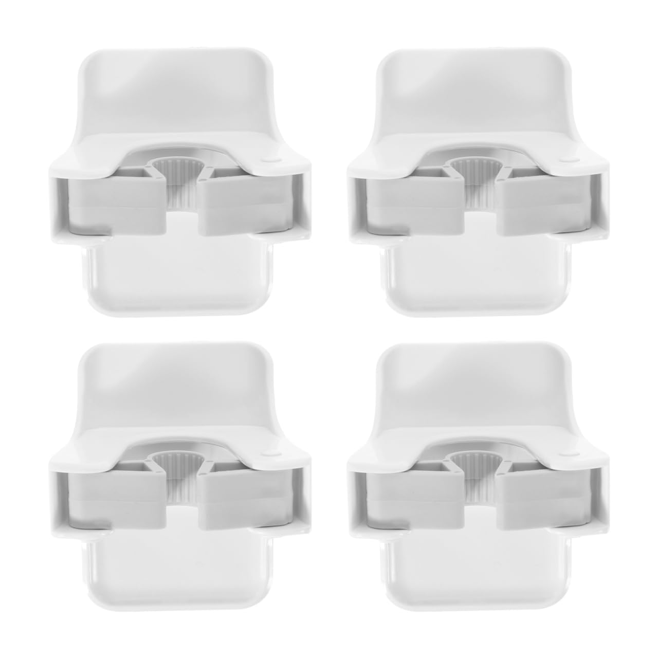 4Pcs Broom Holder Wall Mount Mop Grippers No Drilling Anti